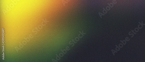 Abstract yellow and green light leak background with heavy grain texture creating a vintage film aesthetic for artistic digital media and web design.