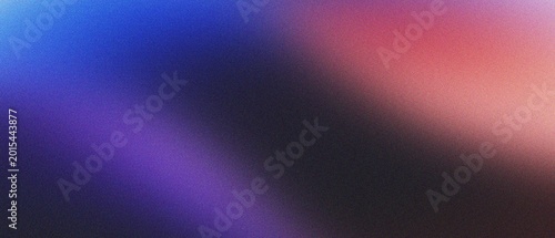 Foto Vibrant abstract background with strong blue and pink purple hues, featuring a diagonal light shift and grainy texture for eye-catching creative layouts