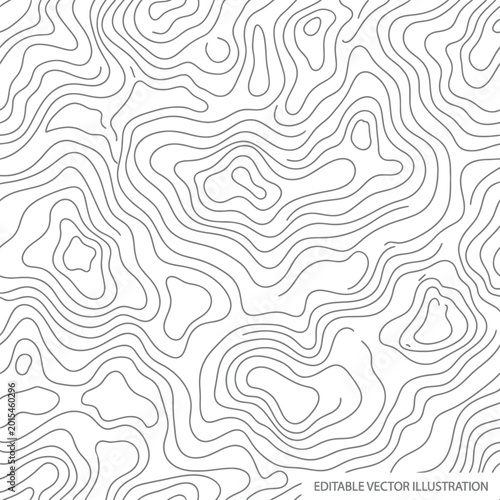 Abstract wavy lines pattern seamless vector illustration on white background