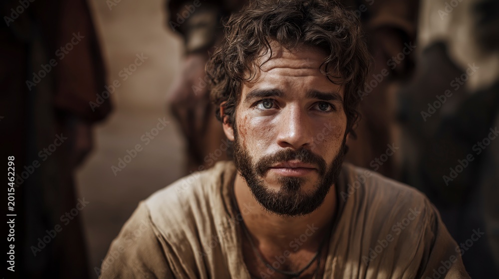 Fototapeta premium Peter is freed from Herod’s prison, revealing how God’s power breaks chains, answers faithful prayer, and turns impossible situations into testimonies of divine deliverance