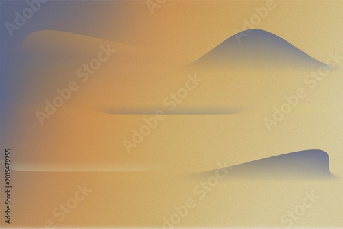 Abstract Desert Landscape Gradient Background with Grainy Texture and Stylized
