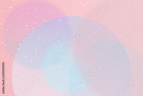 blank space pastel pink and blue background with circles