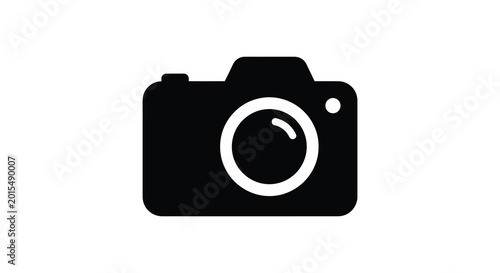 Konstfotografi Camera silhouette icon on a white background