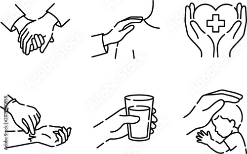 Photos Nurse Care Empathy Guidance Illustration