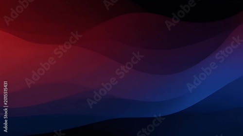 Minimal Pulses of Deep Red and Blue Gradients Slowly Merging in a Nearly Black Frame: Cinematic Abstract Motion Loop (16:9)