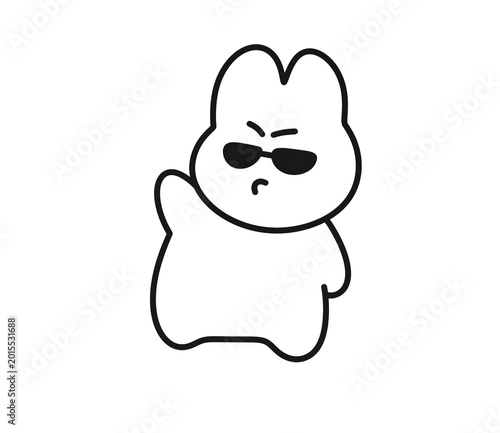 cute. kawaii. cartoon. mascot. sticker. pose. emotion. character. hand drawn. handmade drawing. doodle. line art. cute illustration. digital drawing. cartoon drawing. adorable art. bunny art. rabbit.