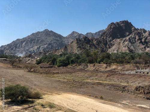 desert brown mountains of the United Arab Emirates