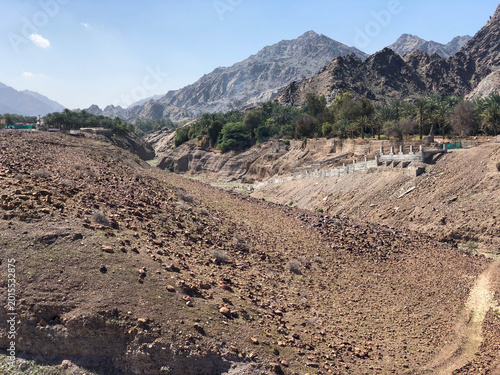 desert brown mountains of the United Arab Emirates