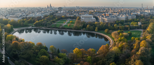stunning picturesque Hyde Park in London on a summer day