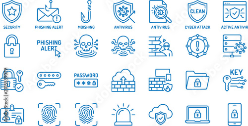 Medical and Healthcare Science Minimalist Line Art Icon Set
