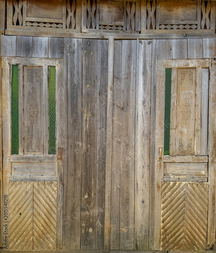 Tableau sur toile reclaimed barn wood doors