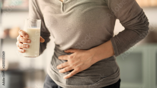 Dairy food lactose intolerance concept