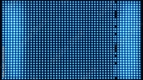 Abstract Digital LED Screen Background with Blue Glowing Dots