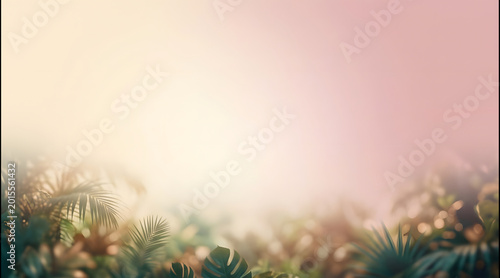 Premium Solid Gradient Background Soft Champagne Pink Blur Tropical