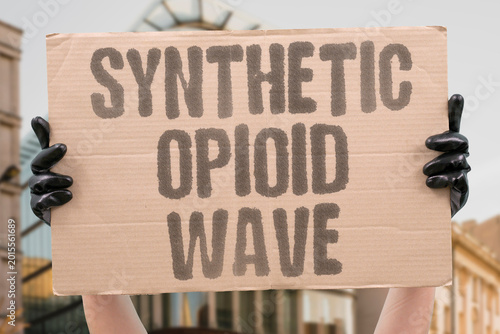Tableau sur toile "Synthetic Opioid Wave" Synthetic opioid overdoses now represent the majority of drug deaths
