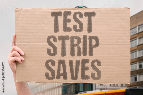 Bilde på lerret "Test Strip Saves" Drug checking test strips help users identify deadly fentanyl contamination