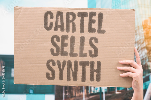Tablou pe pânză "Cartel Sells Synth" Criminal networks manufacture synthetic drugs as high-margin products