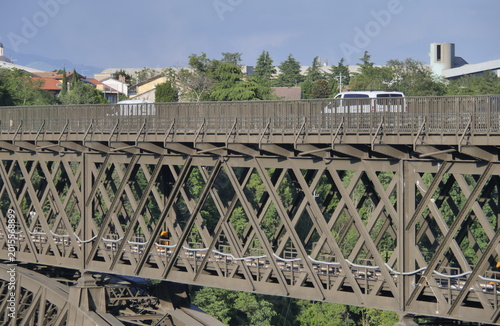 Photography San Michele raod and railway bridge on Adda river