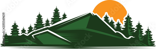 Foto Panoramic mountain range
