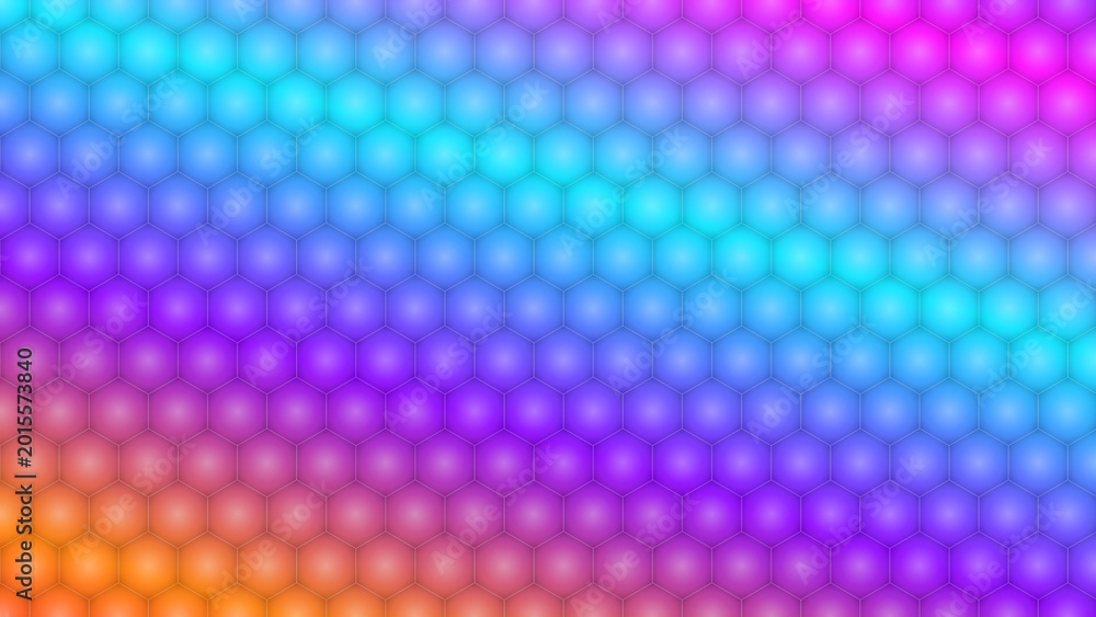 Obraz premium Mesmerizing Prismatic Spectrum Vibrant Geometric Patterns Luminous Kaleidoscopic