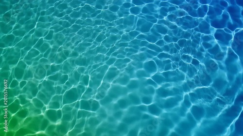 Rippling Water Surface, Blue Green Gradient, Sunlit Underwater Effect
