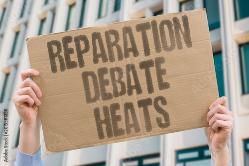 Tableau sur toile "Reparation Debate Heats" Global reparations debate intensifies as former colonies seek redress