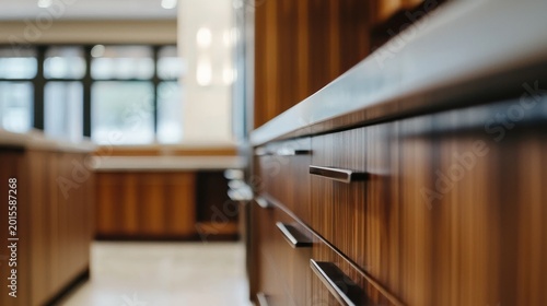 Modern kitchen cabinets detail