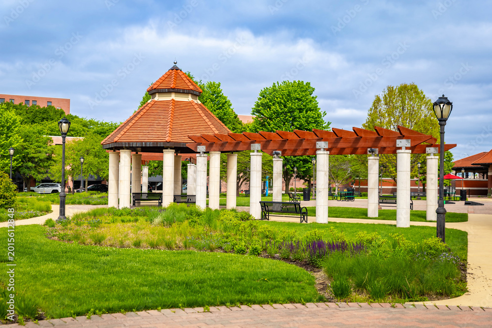 Obraz premium Union Square Park in Springfield Illinois
