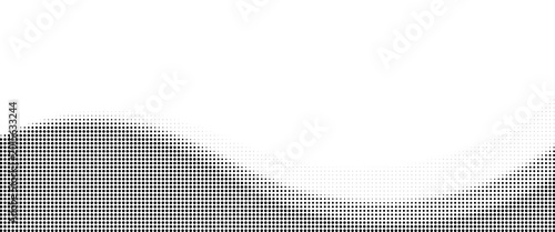 Wavy halftone dots texture, abstract halftone background