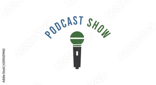 Fotografie Microphone for podcast recording studio.