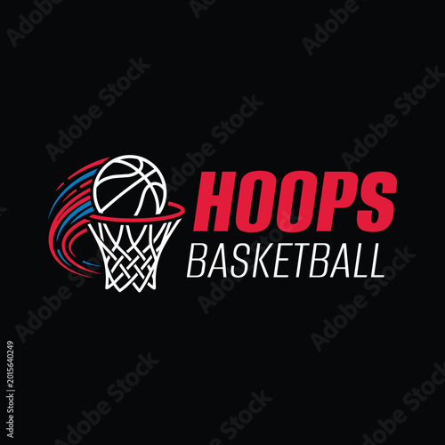 Hoops Basketball Sport Logo Dynamic Template