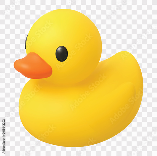 Billede på lærred Swimming Pool and Summer Vacation Vector Icon Set | 3D icon set | rubber duck