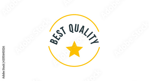 Tableau sur toile Golden star quality assurance symbol.