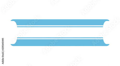 Clean Blue Banner Frames with White Space for Text