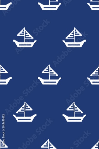 Abstract art, ikat, fabric patterns made from white threads, featuring boat motifs, local cloth, folk culture, printing, wallpaper, carpet, covers, clothing, bedding, curtains.
