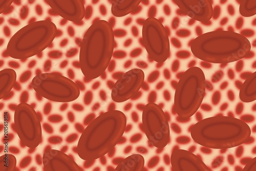 Red blood cell icon, oval, blood cell, illustration, study, print, wallpaper, carpet, cover, clothing, bedding, curtain.