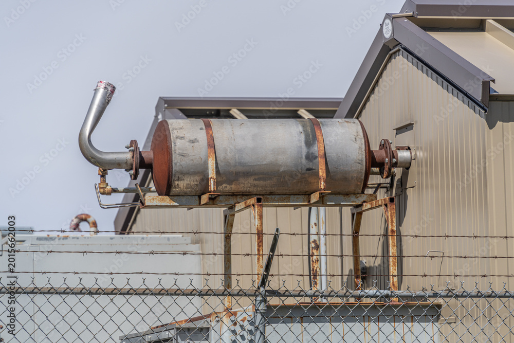 Naklejka premium Engine room exhust pipe for ventilation