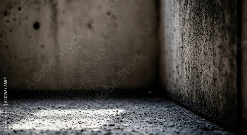 Airborne Soot Particles on a Textured Surface