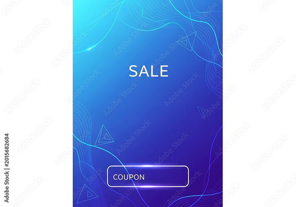 Fototapeta premium Exciting Sale Announcement, Coupon Offers, Digital Background, Online Promotion, Vibrant Environment, Eye-Catching Viewpoint