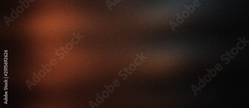 Bild auf Leinwand Moody dark brown gradient background with grainy texture, abstract warm copper light leak on black surface, cinematic blurred bronze backdrop for luxury branding and elegant product display
