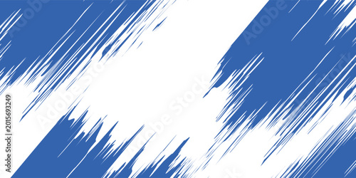 Bild auf Leinwand Abstract Blue and White Grunge Background with Halftone Style