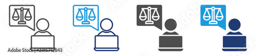 legal advice multi purpose icon set