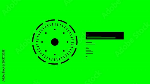 Futuristic Digital Target Display Animation Showcasing Precision Tracking and Heads-Up Perspective in a Cutting-Edge Motion Video