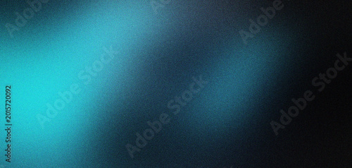Konstfotografi Grainy gradient background with cyan light leaks on black, dark abstract texture with soft teal glow and film noise, moody aesthetic backdrop for cinematic overlays and modern digital design