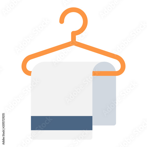 Canvas Print hanged towel icon