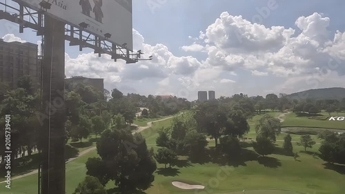 Train view of Suburban Kuala Lumpur, Malaysia