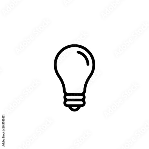 light bulb isolated on white