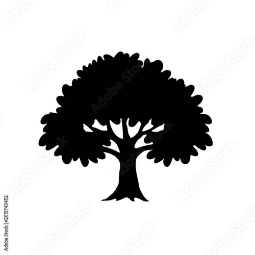 vector tree silhouette