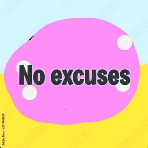 фотографія No excuses fitness gym motivation