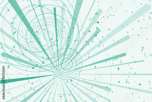 Abstract geometric line art background vector with interconnected nodes and a soft teal color scheme, seamless pattern.